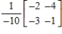 <strong>Find the inverse of the matrix (if it exists).</strong> A) B) C) D) E)does not exist