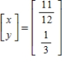 <strong>Solve the system of linear equations using the inverse matrix </strong> A) B) C) D) E)