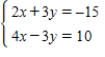 <strong>Solve the system of linear equations using the inverse matrix </strong> A) B) C) D) E)