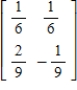 <strong>Solve the system of linear equations using the inverse matrix </strong> A) B) C) D) E)