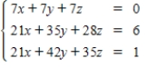 <strong>Solve the system of linear equations using the inverse matrix .</strong> A) B) C) D) E)