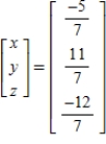 <strong>Solve the system of linear equations using the inverse matrix .</strong> A) B) C) D) E)