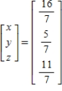 <strong>Solve the system of linear equations using the inverse matrix .</strong> A) B) C) D) E)