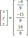 <strong>Solve the system of linear equations using the inverse matrix .</strong> A) B) C) D) E)