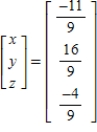<strong>Solve the system of linear equations using the inverse matrix .</strong> A) B) C) D) E)