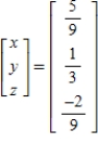 <strong>Solve the system of linear equations using the inverse matrix .</strong> A) B) C) D) E)