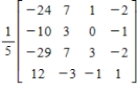 <strong>Solve the system of linear equations using the inverse matrix .</strong> A) B) C) D) E)