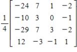 <strong>Solve the system of linear equations using the inverse matrix .</strong> A) B) C) D) E)