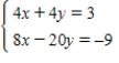 <strong>Solve the system of linear equations using an inverse matrix.</strong> A) B) C) D) E)