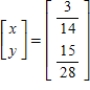 <strong>Solve the system of linear equations using an inverse matrix.</strong> A) B) C) D) E)