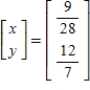 <strong>Solve the system of linear equations using an inverse matrix.</strong> A) B) C) D) E)