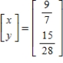 <strong>Solve the system of linear equations using an inverse matrix.</strong> A) B) C) D) E)