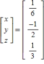 <strong>Solve the system of linear equations using an inverse matrix. </strong> A) B) C) D) E)