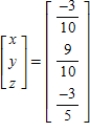 <strong>Use the matrix capabilities of a graphing utility to solve the following system of linear equations: </strong> A) B) C) D) E)