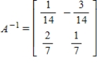 <strong>Find the inverse of A. </strong> A) B) C) D) E)