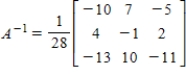 <strong>Find the inverse of A. </strong> A) B) C) D) E)
