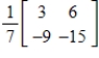 <strong>Find the inverse of the matrix .</strong> A) B) C) D) E)