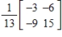 <strong>Find the inverse of the matrix .</strong> A) B) C) D) E)