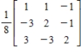 <strong>Find the inverse of the matrix .</strong> A) B) C) D) E)
