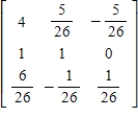 <strong>Find the inverse of the matrix. </strong> A) B) C) D) E)