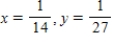 <strong>Find x and y. </strong> A) B) C) D) E)