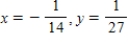 <strong>Find x and y. </strong> A) B) C) D) E)