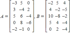 <strong>Find 3A - 2B. </strong> A) B) C) D) E)