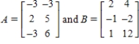 <strong>Solve the X in the following equation. X = 3A - 2B </strong> A) B) C) D) E)