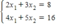 <strong>Write the system of linear equations as a matrix equation,AX = B. </strong> A) B) C) D) E)