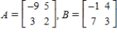 <strong>If possible,find A - B. </strong> A) B) C) D) E)not possible