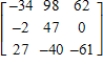 <strong>Use the matrix capabilities of a graphing utility to find AB,if possible. </strong> A) B) C) D) E)not possible