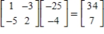 <strong>Write the system of linear equations as a matrix equation AX = B,and use Gauss-Jordan elimination on the augmented matrix to solve for the matrix X. </strong> A) B) C) D) E)