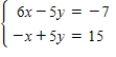 <strong>Select the augmented matrix for the system of linear equations. </strong> A) B) C) D) E)