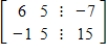 <strong>Select the augmented matrix for the system of linear equations. </strong> A) B) C) D) E)