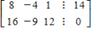 <strong>Select the augmented matrix for the system of linear equations. </strong> A) B) C) D) E)