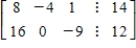 <strong>Select the augmented matrix for the system of linear equations. </strong> A) B) C) D) E)