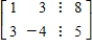 <strong>Select the system of linear equations represented by the following augmented matrix.(Variables x,y,z,and w are used whenever applicable. ) </strong> A) B) C) D) E)
