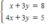 <strong>Select the system of linear equations represented by the following augmented matrix.(Variables x,y,z,and w are used whenever applicable. ) </strong> A) B) C) D) E)