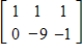 <strong>Fill in the blank(s)using elementary row operations to form a row-equivalent matrix. </strong> A) B) C) D) E)