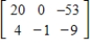 <strong>Identify the elementary row operation being performed to obtain the new row-equivalent matrix. Original Matrix New Row-Equivalent Matrix </strong> A)Add 6 times Row 2 to Row 1. B)Add 3 times Row 1 to Row 2. C)Add 6 times Row 1 to Row 2. D)Add 4 times Row 2 to Row 1. E)Add 3 times Row 2 to Row 1.