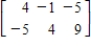 <strong>Identify the elementary row operation being performed to obtain the new row-equivalent matrix. Original Matrix New Row-Equivalent Matrix </strong> A)Add 4 times Row 2 to Row 1. B)Add 5 times Row 2 to Row 1. C)Add 9 times Row 1 to Row 2. D)Add 4 times Row 1 to Row 2. E)Add 5 times Row 1 to Row 2.