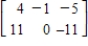 <strong>Identify the elementary row operation being performed to obtain the new row-equivalent matrix. Original Matrix New Row-Equivalent Matrix </strong> A)Add 4 times Row 2 to Row 1. B)Add 5 times Row 2 to Row 1. C)Add 9 times Row 1 to Row 2. D)Add 4 times Row 1 to Row 2. E)Add 5 times Row 1 to Row 2.