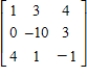 <strong>Perform the sequence of row operations on the following matrix. Add -3 times R<sub>1</sub> to R<sub>2</sub>. </strong> A) B) C) D) E) 