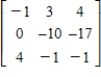<strong>Perform the sequence of row operations on the following matrix. Add -3 times R<sub>1</sub> to R<sub>2</sub>. </strong> A) B) C) D) E) 