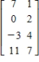 <strong>Perform the sequence of row operations on the following matrix. Add R<sub>3 </sub>to R<sub>4</sub>. </strong> A) B) C) D) E)