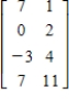 <strong>Perform the sequence of row operations on the following matrix. Add R<sub>3 </sub>to R<sub>4</sub>. </strong> A) B) C) D) E)