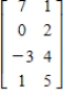 <strong>Perform the sequence of row operations on the following matrix. Add R<sub>3 </sub>to R<sub>4</sub>. </strong> A) B) C) D) E)