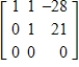 <strong>Perform the sequence of row operations on the matrix.What did the operations accomplish? Add -4 times R<sub>1</sub> to R<sub>2</sub>, Add -1 times R<sub>1</sub> to R<sub>3</sub>, Add -2 times R<sub>2</sub> to R<sub>3</sub>, Add -1 times R<sub>2</sub> to R<sub>1</sub>. </strong> A) The operations produce a row-equivalent matrix in reduced row-echelon form. B) The operations produce a row-equivalent matrix in reduced row-echelon form. C) The operations produce a row-equivalent matrix in reduced row-echelon form. D) The operations produce a row-equivalent matrix in reduced row-echelon form. E) The operations produce a row-equivalent matrix in reduced row-echelon form.