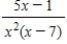 <strong>Write the form of the partial fraction decomposition of the rational expression. </strong> A) B) C) D) E)
