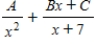 <strong>Write the form of the partial fraction decomposition of the rational expression. </strong> A) B) C) D) E)